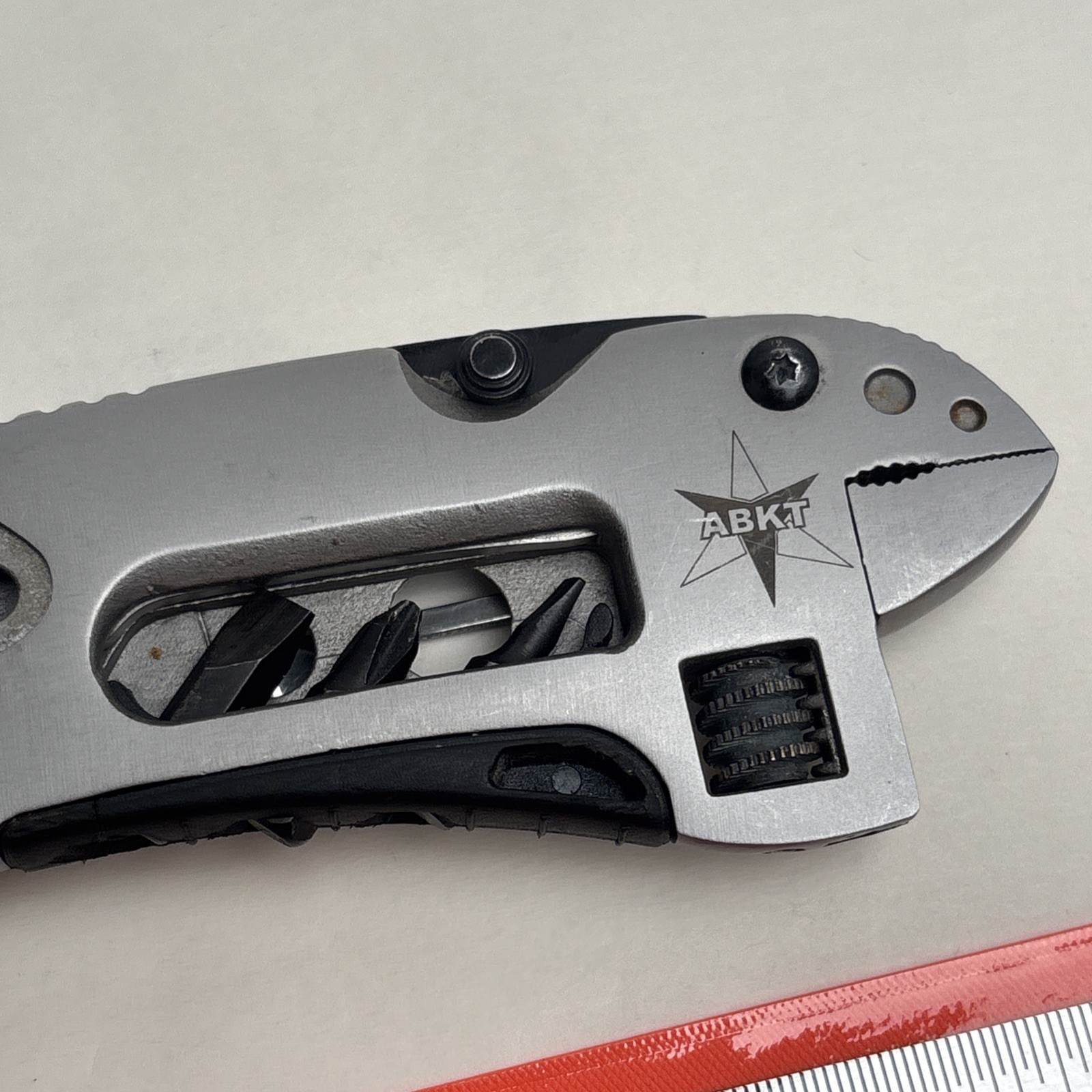 ABKT Multi Tool Set Adjustable Wrench Screwdriver Pliers Knife Survival Gear