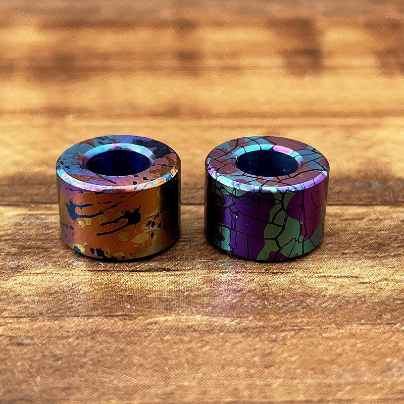 Titanium Colorful Cylinder Pendant Lanyard Bead EDC Paracord Beads Zipper Head