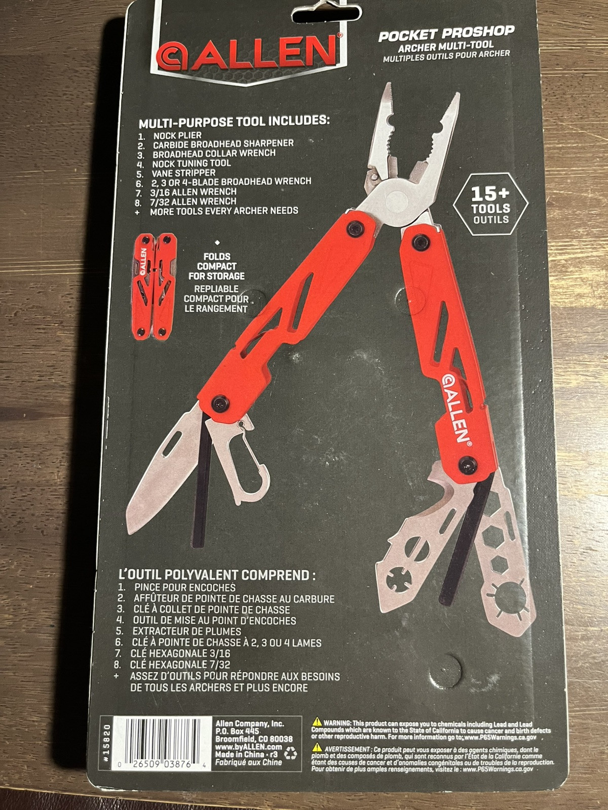 Allen Pocket Proshop Archer Multi-tool
