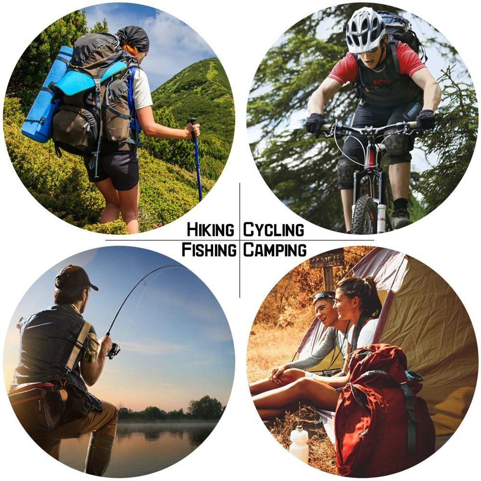 6 IN 1 Versatile Survival Tool Multitool Carabiner Keychain Clip for Camping etc
