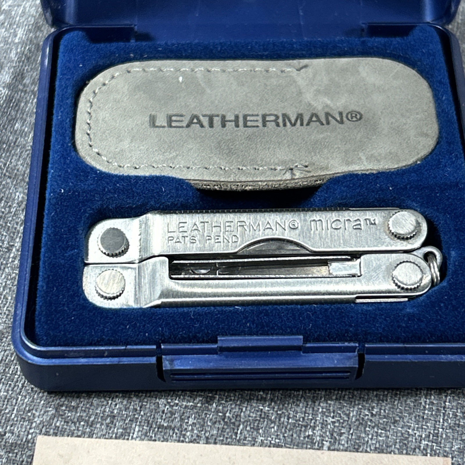 Leatherman Micra Special Edition Multi Tool Condition Original Box Registration