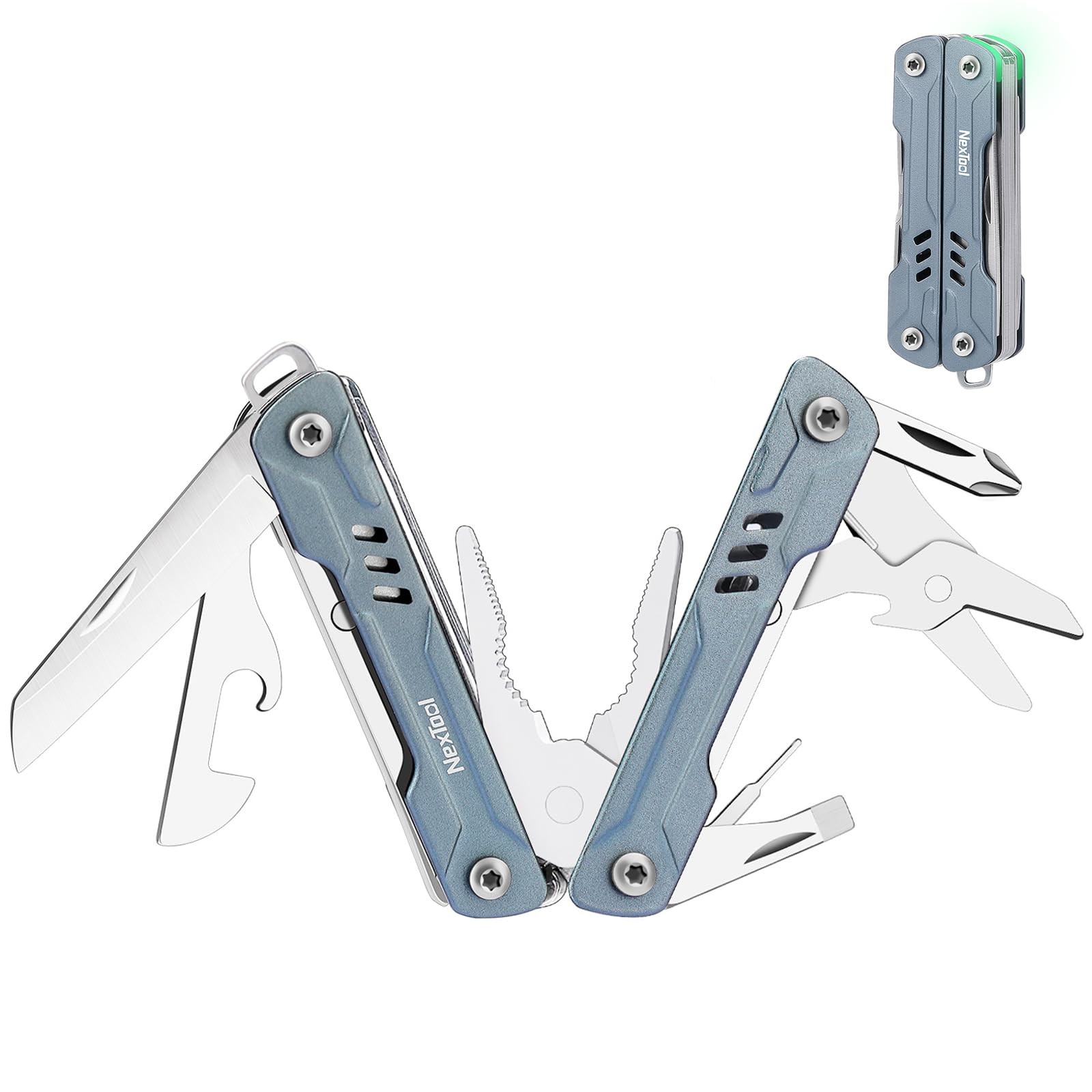 Multitool Mini Sailor S11,11in1 Compact Multitool with Long Nose Pliers, Scissors, S…