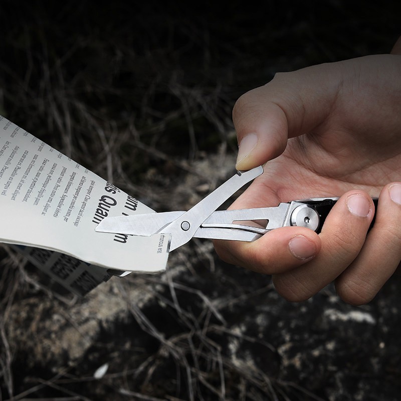 Folding Scissors Multitool EDC Pocket Utility Tool Camping Outdoor Repair Tool