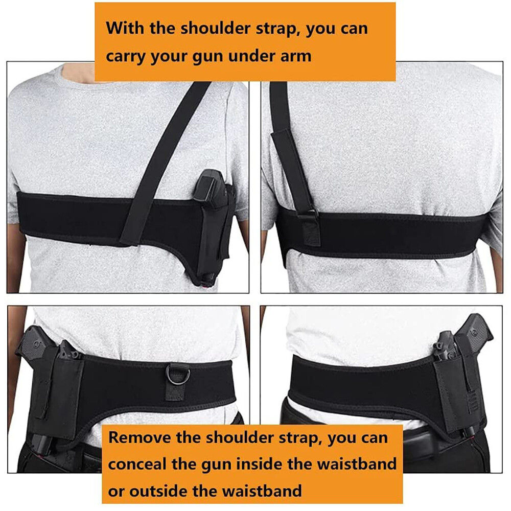Tactical Concealed Carry Shoulder Waist Pistol Hand Gun Holder Holster Pouch New