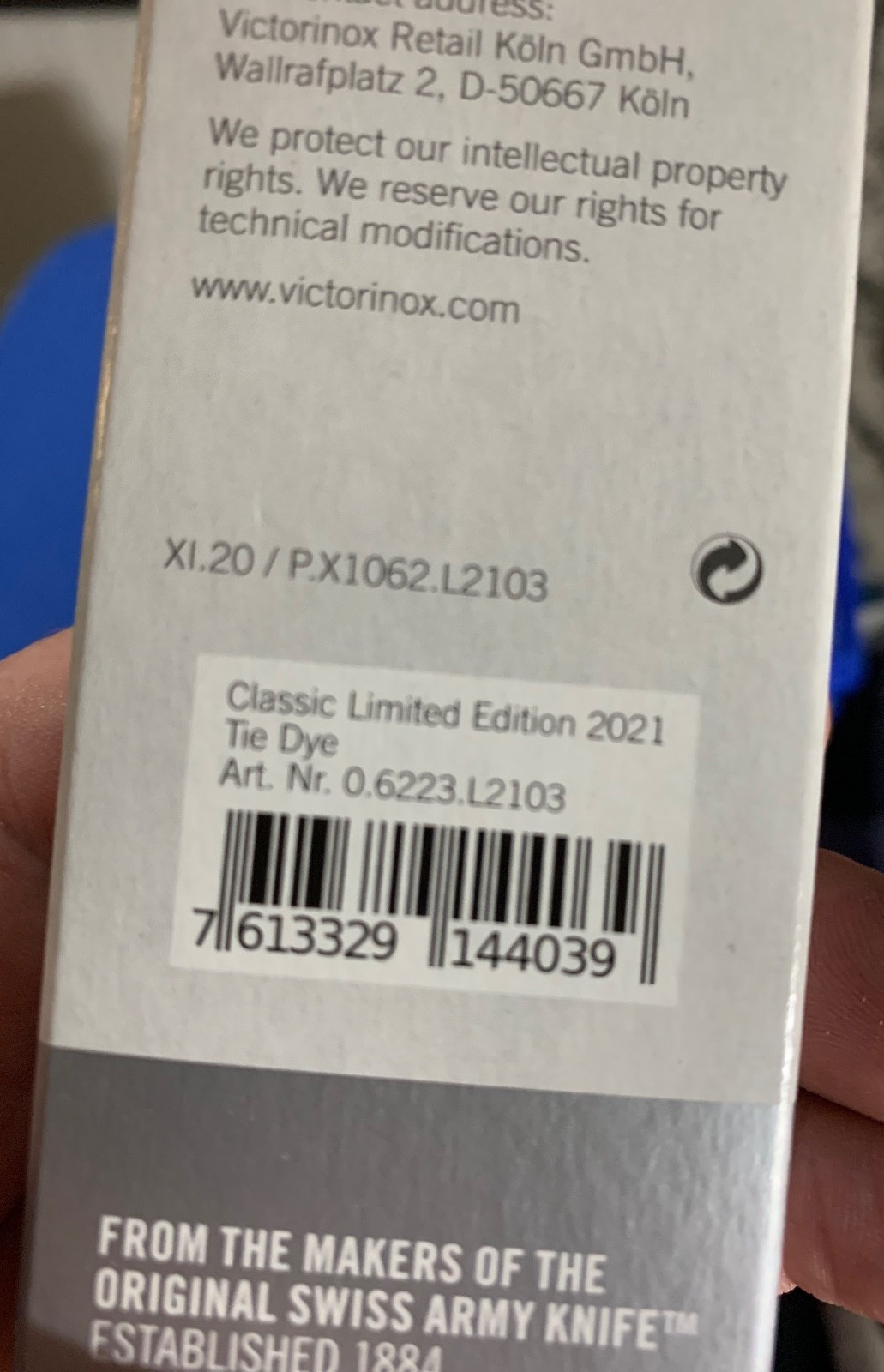 Victorinox – Tie Dye Classic SD – Swiss Army ***ORIGINAL BOX***