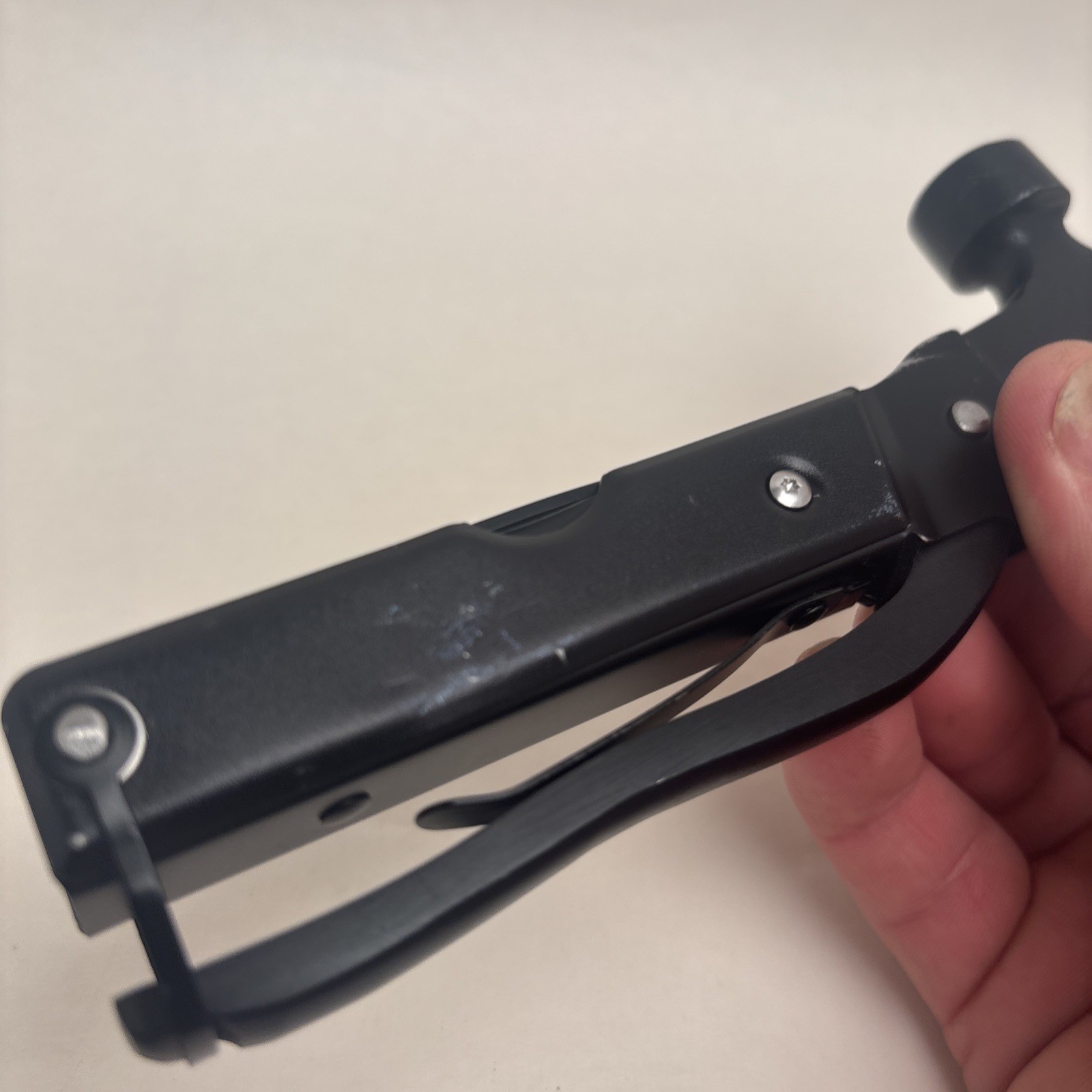 Axe Style Folding Multi Tool Pliers Knife Saw Black Tactical Travel Work Camp