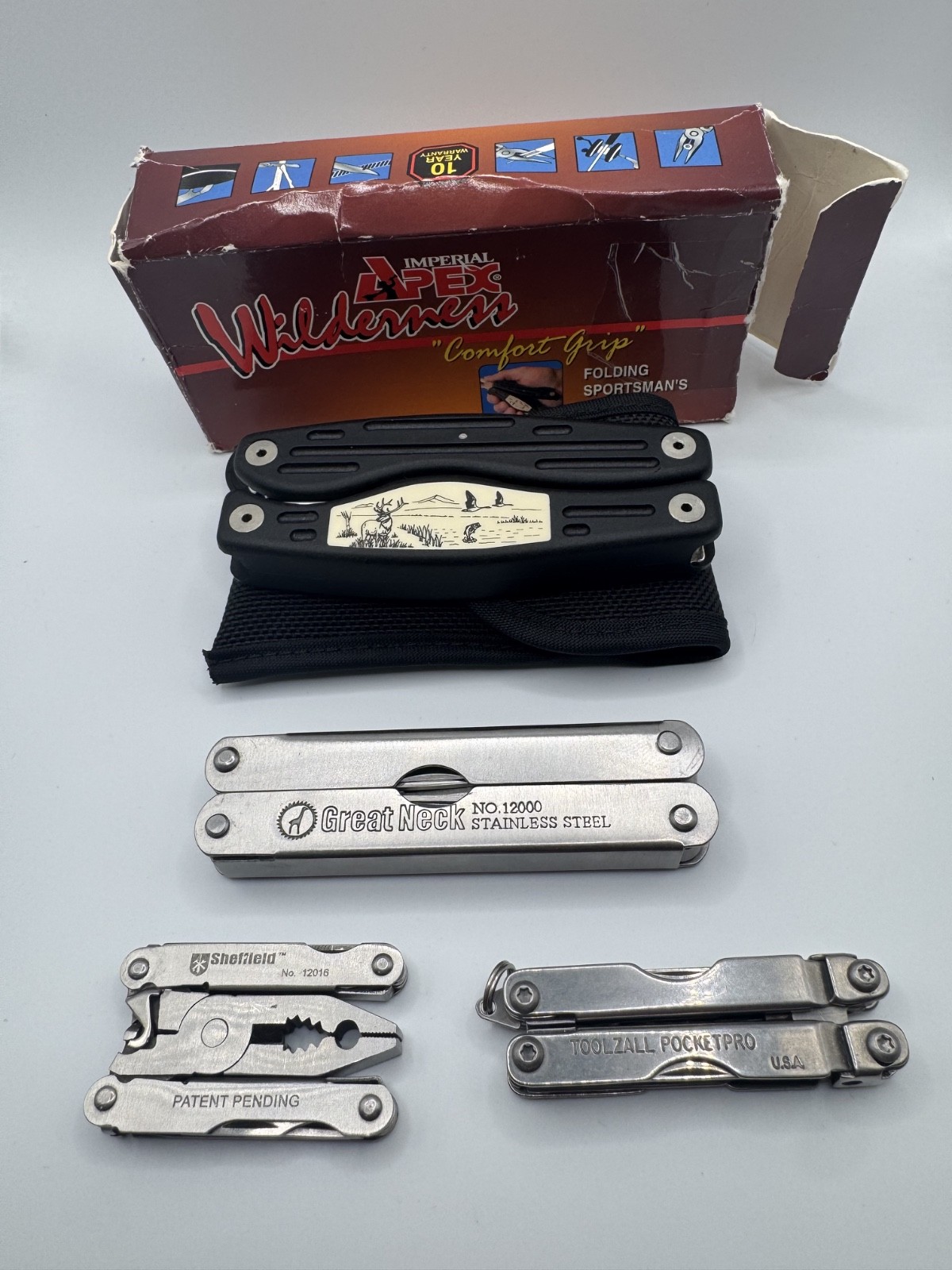 ToolZall Pocket Pro USA Sheffield 12016 Great Neck 12000 Imperial Apex APT1 Lot