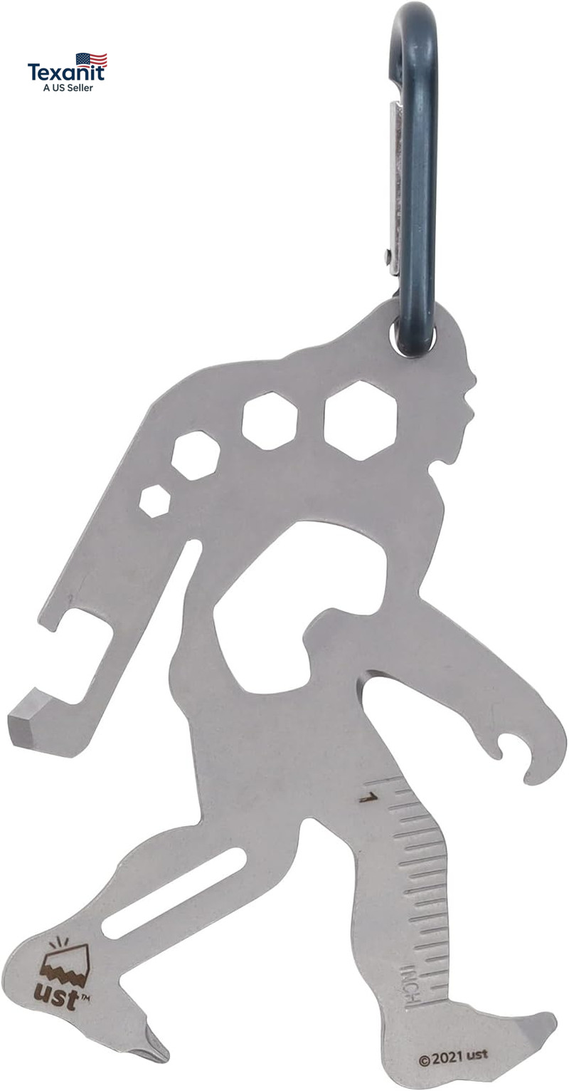 Tool-A-Long Multi-Tool Carabiners with Durable, Compact Stainless Steel Construc