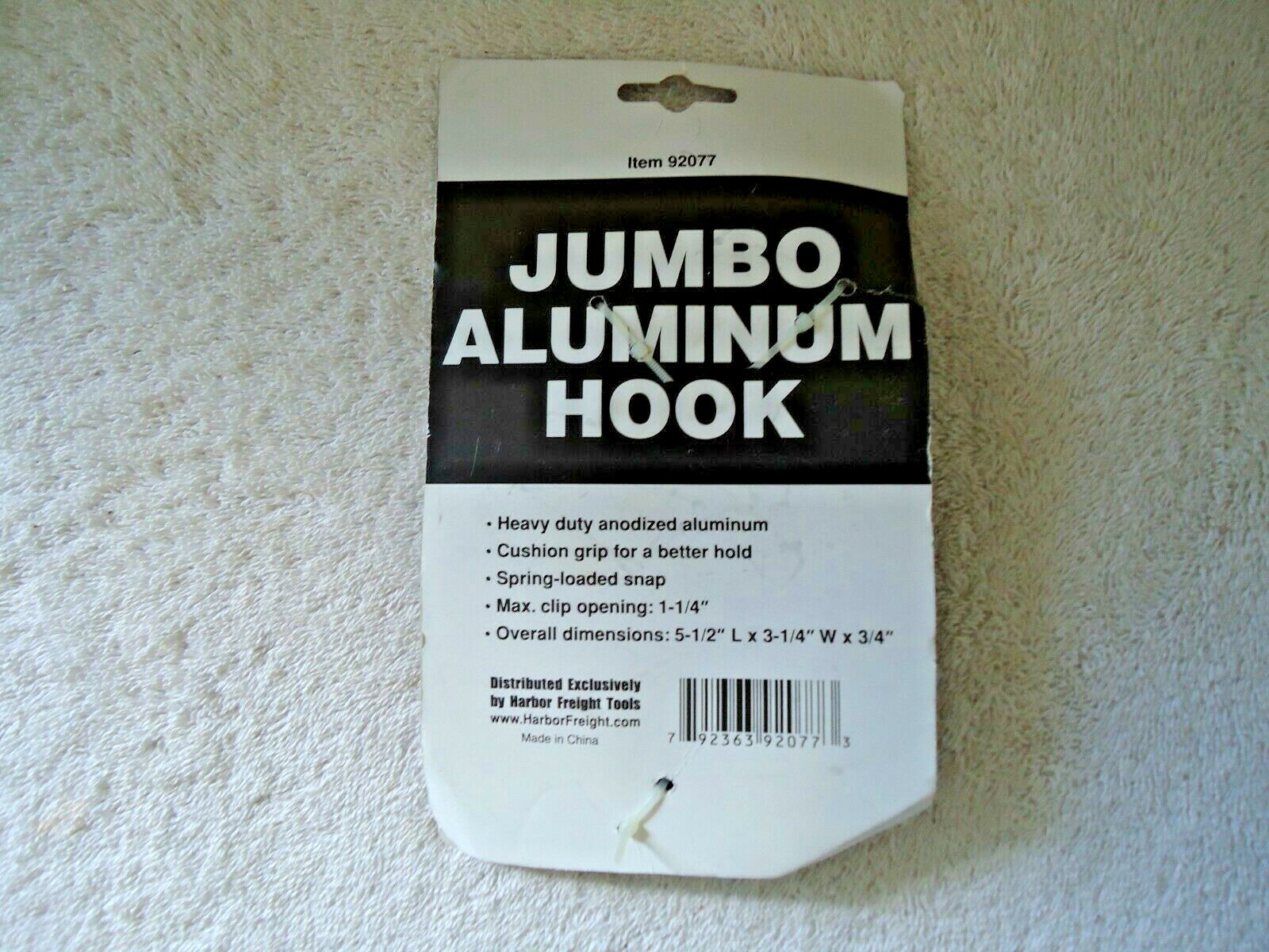 ” NOC ” Heavy Duty Anodized Aluminum Jumbo Multi Use Hook ” GREAT MULTI USE ITEM