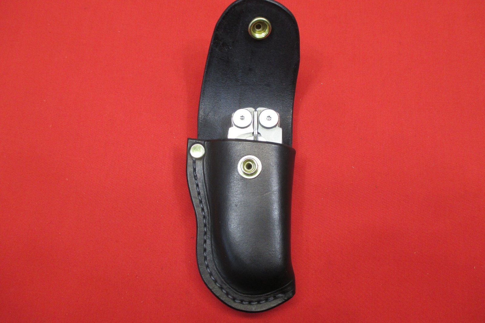 Leather Sheath LEATHERMAN WAVE MULTI TOOL, Holster Shaped, WITH STEEL BELT CLIP