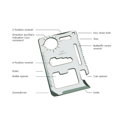 4 X Very Strong Emergency Outdoor Survival Camping Multi Tool Card With Case NEW