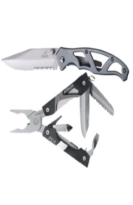 Gerber ParaFrame I Knife, Vise Mini Tool & Pliers Set (Gerber Knife) – New