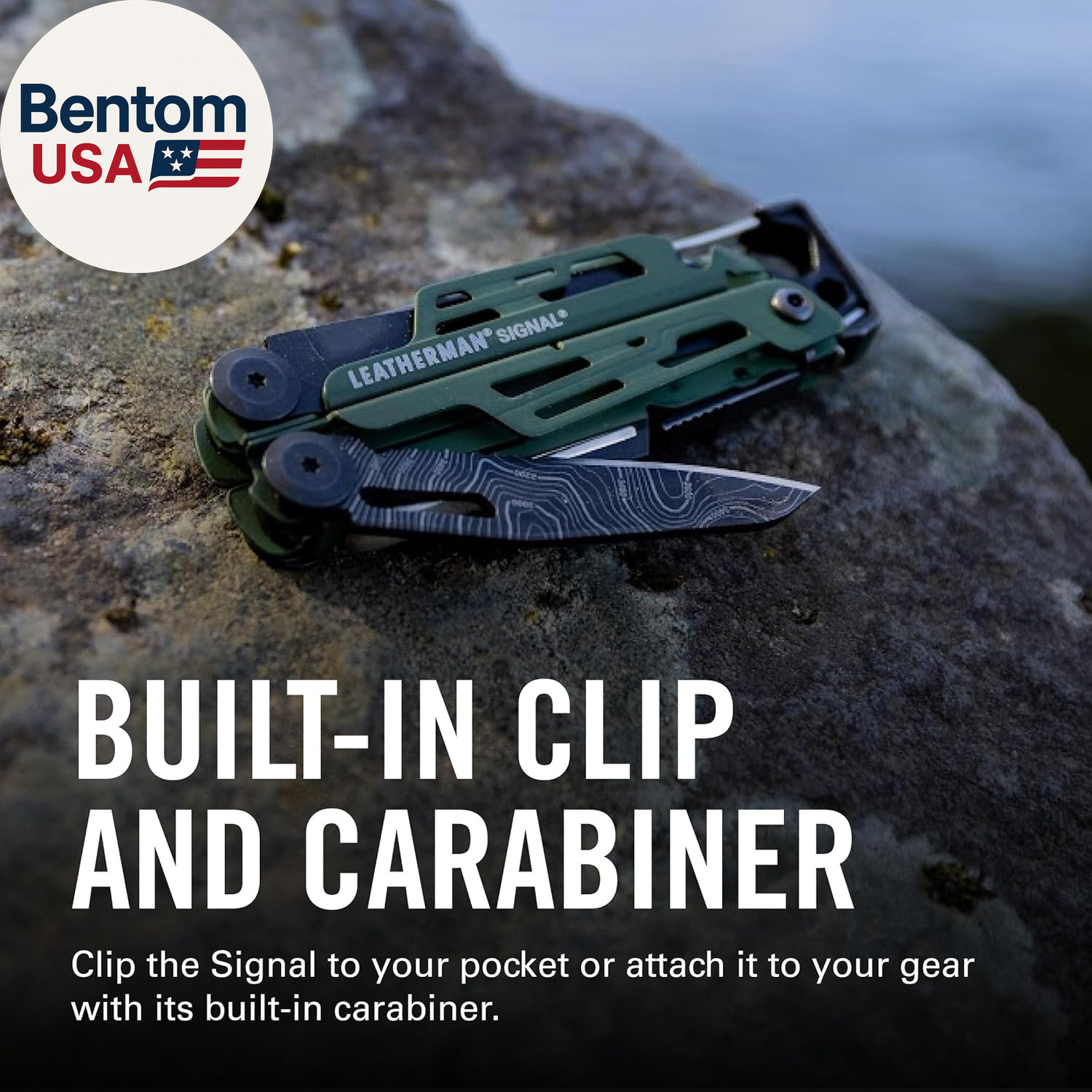 , Signal, 19-In-1 Multi-Tool for Outdoors, Camping, Hiking, Fishing, Survival, D