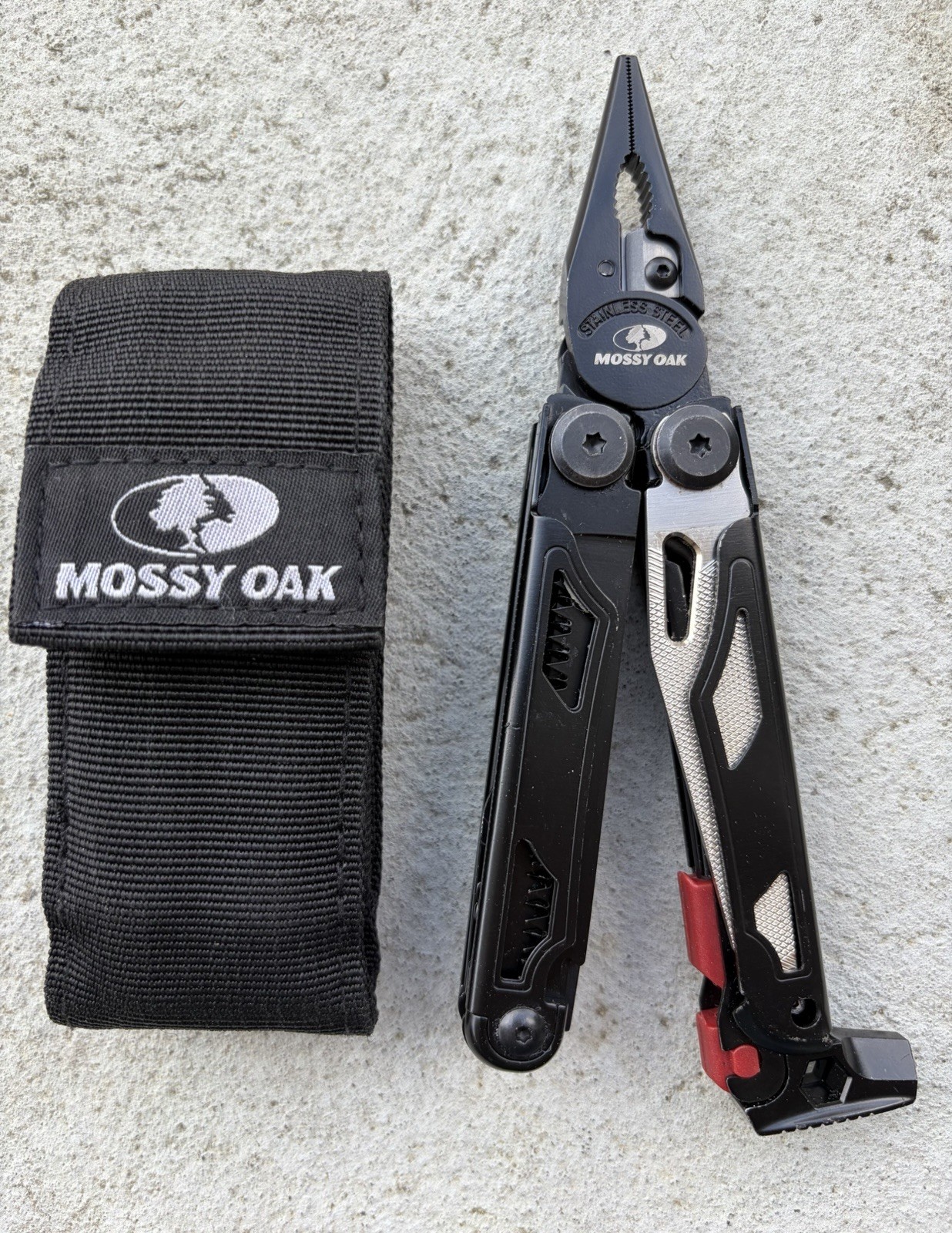 MOSSY OAK 19-IN-1 STAINLESS STEEL MULTI TOOL FOLDING POCKET PLIER SURVIVAL TOOLS
