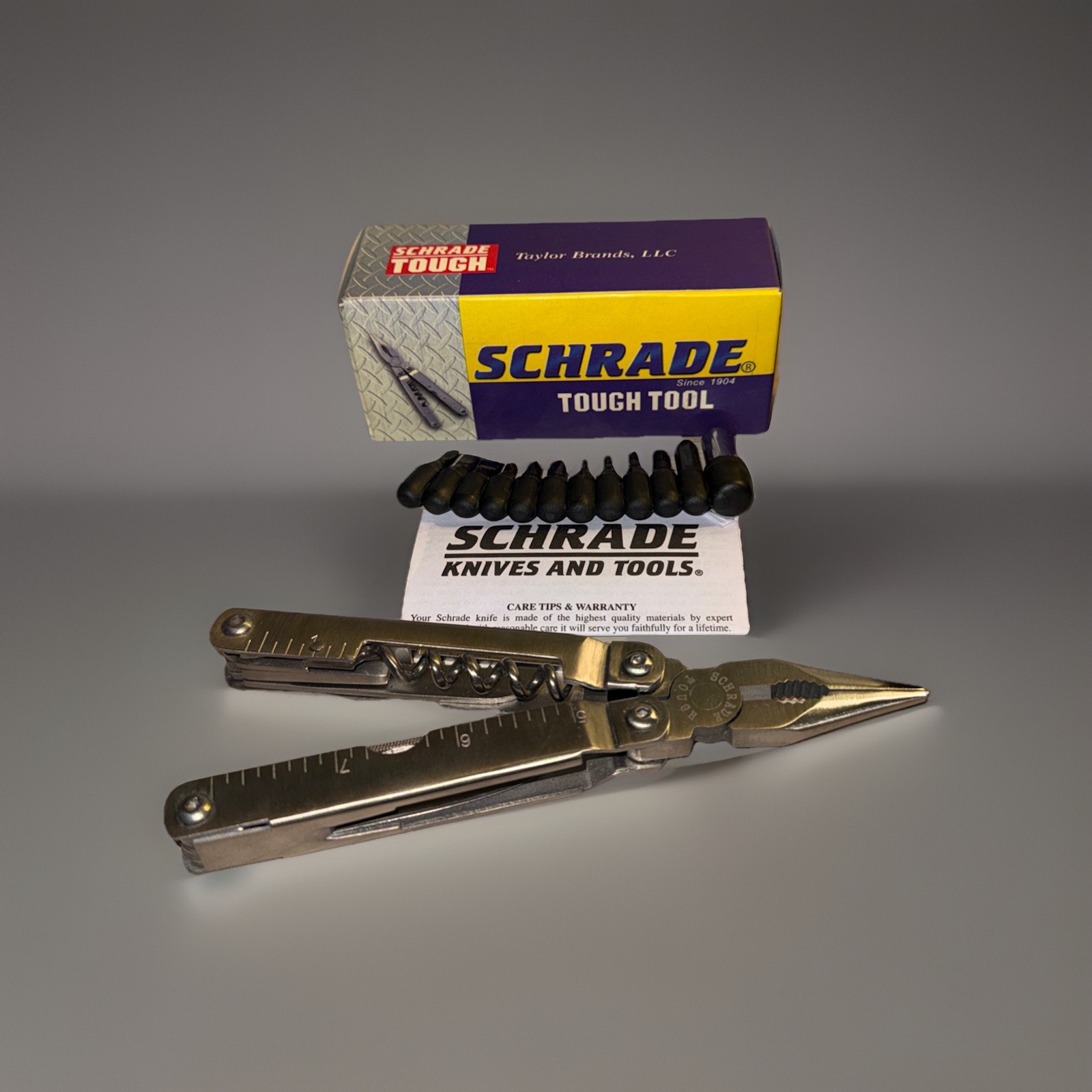 RARE Schrade ST3 Tough Tool Multi-Tool 2006 Cigar Box Classic Tobacco NIB / NOS