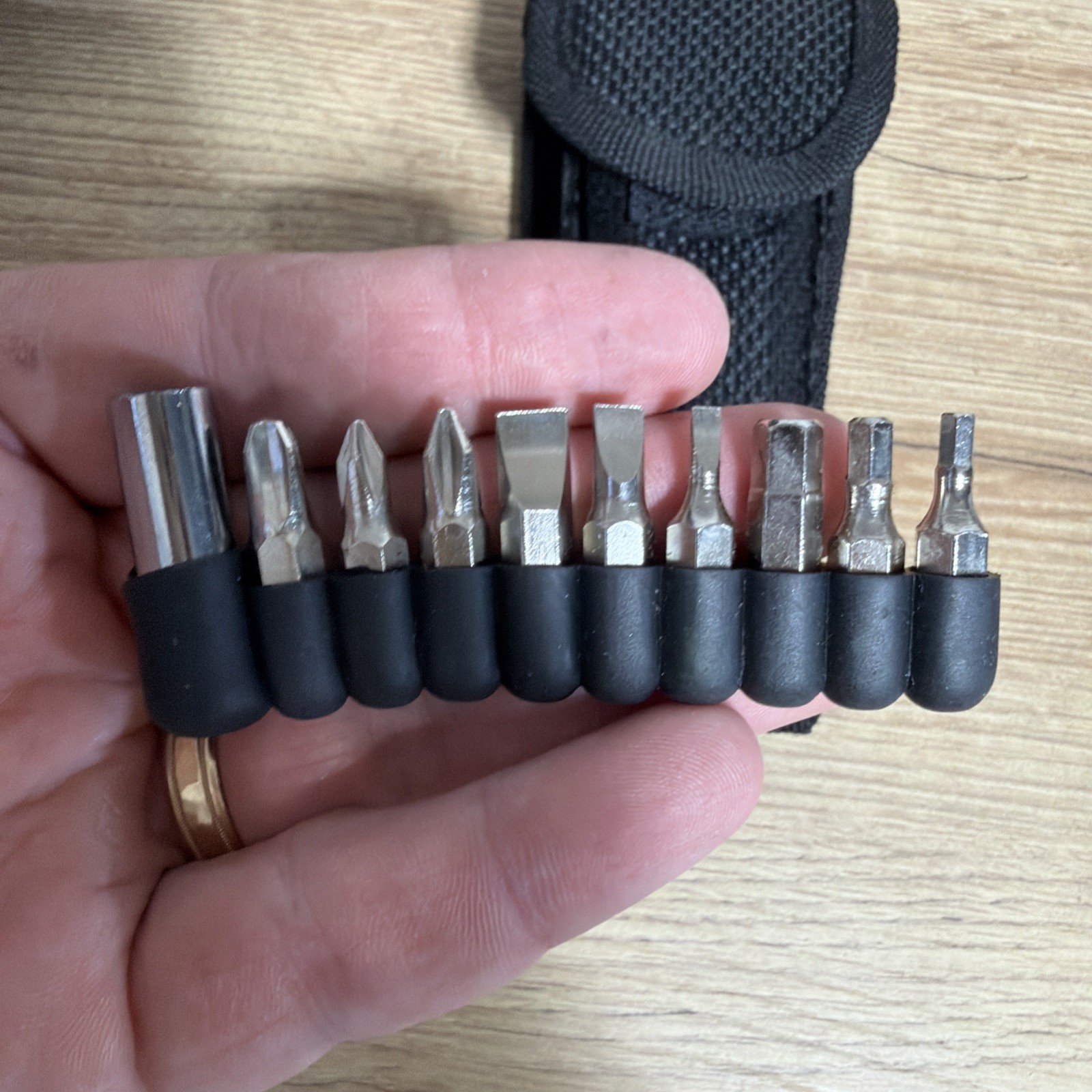 UnBranded 12 In 1 Multi Tool With Sheath And 10 Bits Stainless Steel