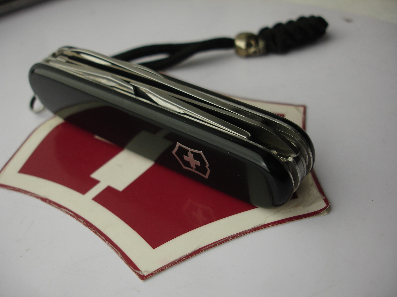 VICTORINOX 91mm BLACK CAMPER 13 FUNCTION EDC OUTDOOR SWISS ARMY POCKET KNIFE