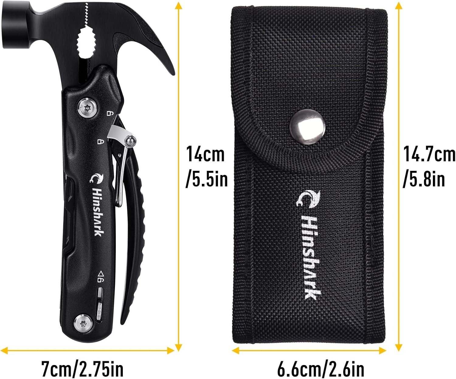 Stocking Stuffers Gifts for Men 12 in 1 Hammer Multitool, Mens Gifts for Christm