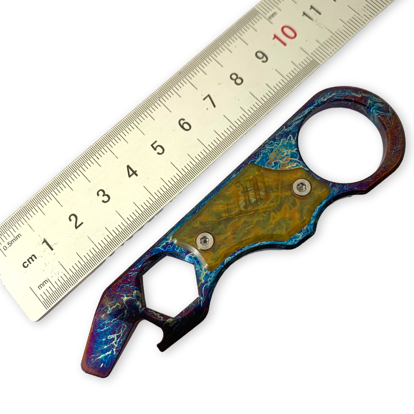 YJGDCN RIHE EDC PRY Bar TOOL TC4 TITANIUM inlay PEI BODY YJEDC09-Color-DIY