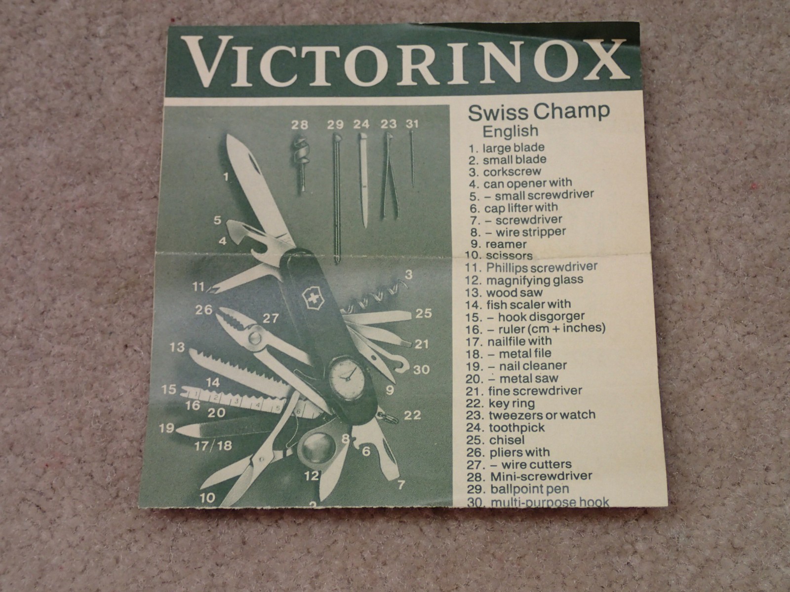 Victorinox Vintage Survival Kit Swiss Multi Tool Nice