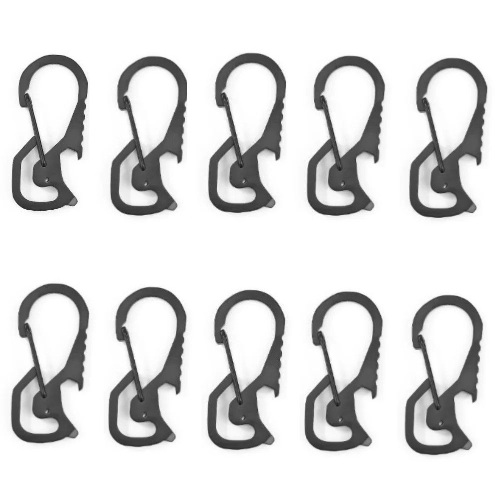 Keyring Bottle Opener Stainless Steel Pocket Keychain Carabiner Multifunctional