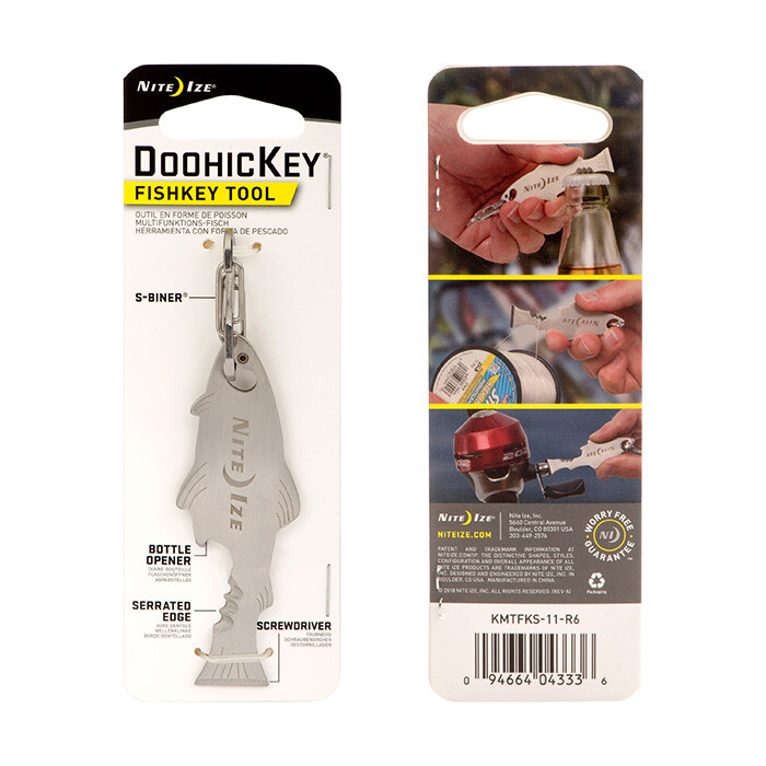 Nite-Ize Doohickey Fishkey Tool – Key Chain ☆ NEW ☆ Fishing – Multi-Tool