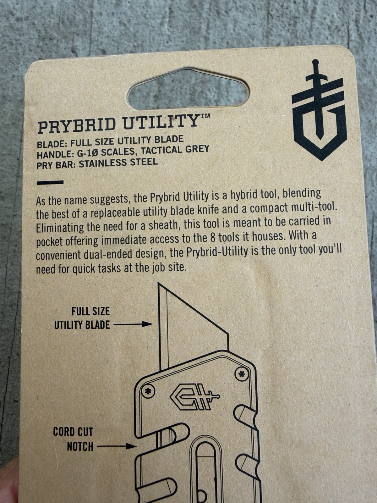 GERBER PRYBRID UTILITY KNIFE RAZOR MULTI-TOOL EDC WITH BOTTLE OPENER, NEW!
