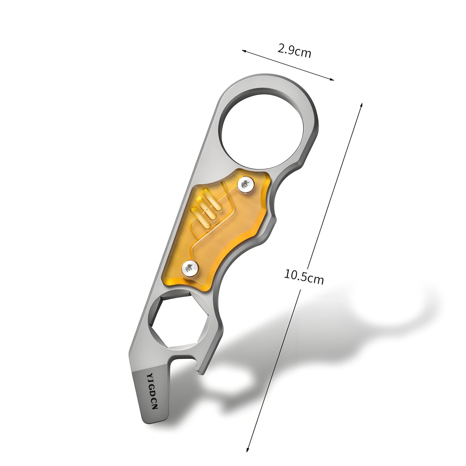 Titanium Alloy EDC Pry Bar Multi Tool Bottle Opener Wrench Outdoor Camping Tool