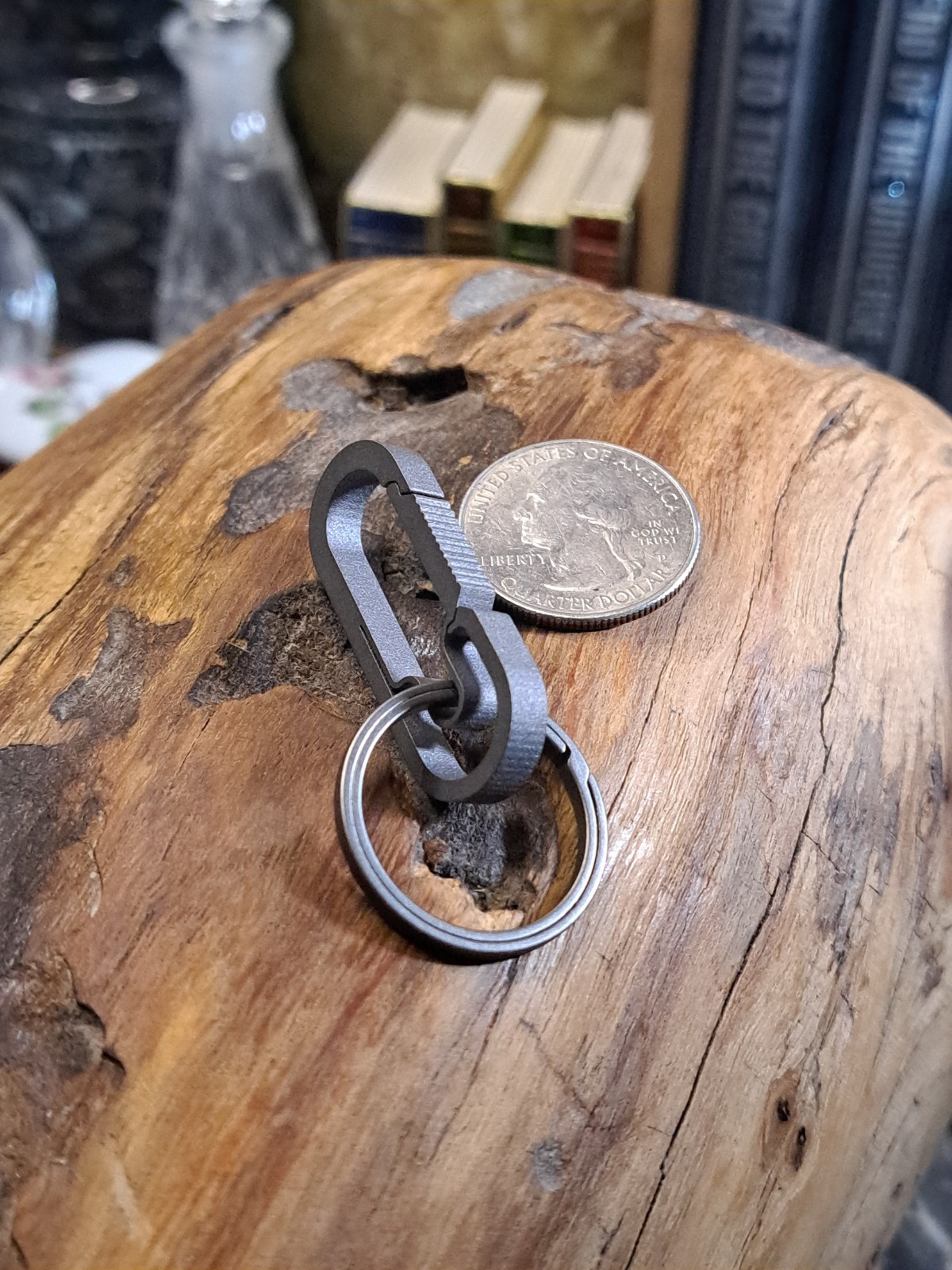 Pro Series Super Mini EDC Titanium Carabiner Keychain