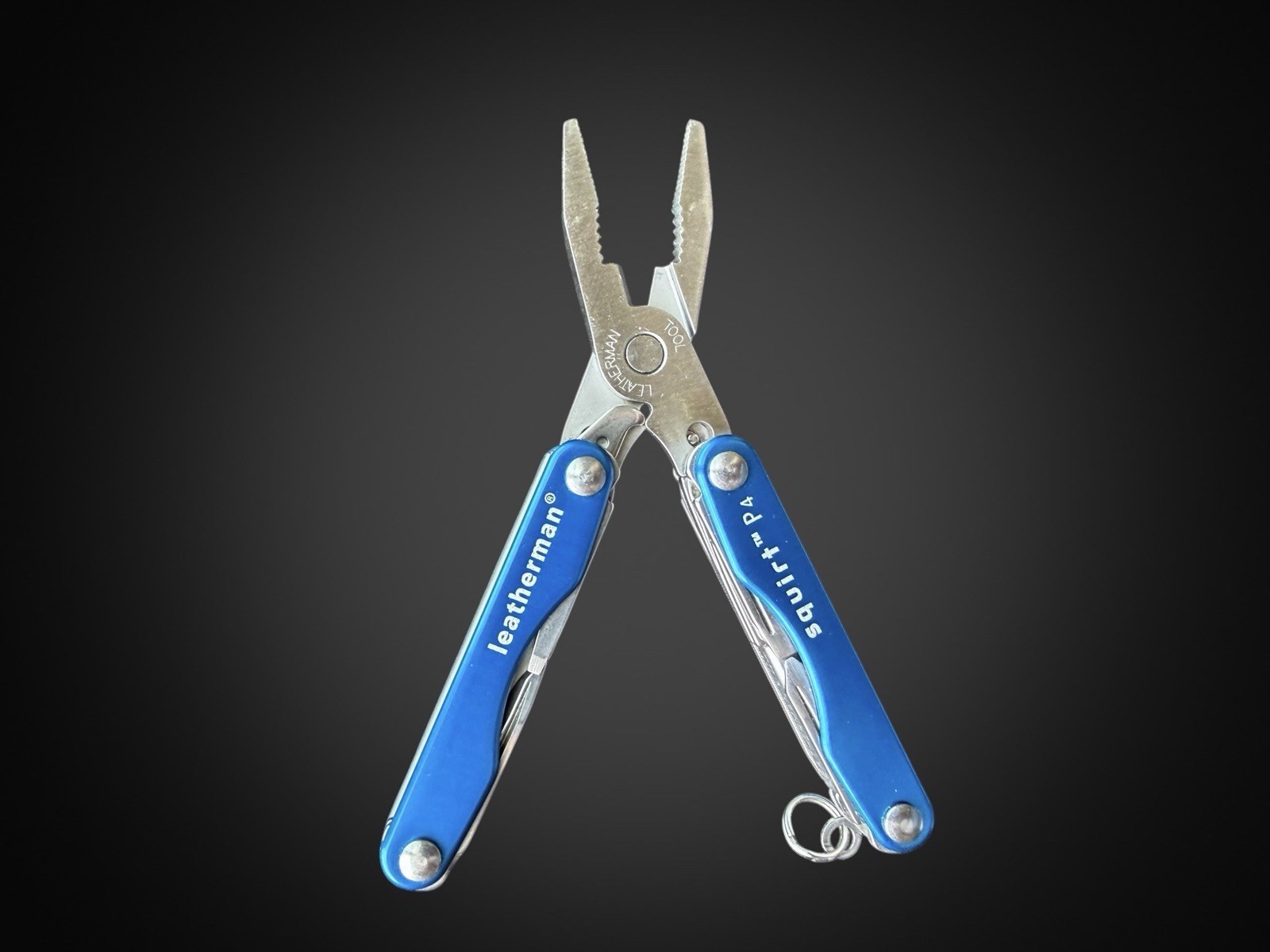 Vintage Discontinued Leatherman Squirt P4 Electric Blue Multi Tool