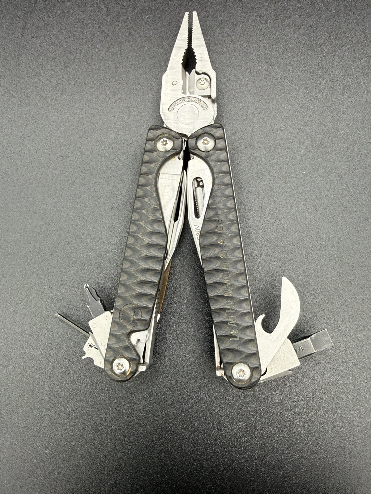 CUSTOM LEATHERMAN CHARGE + Plus G10 Earth Scales Limited Ed. S30V W/Sheath