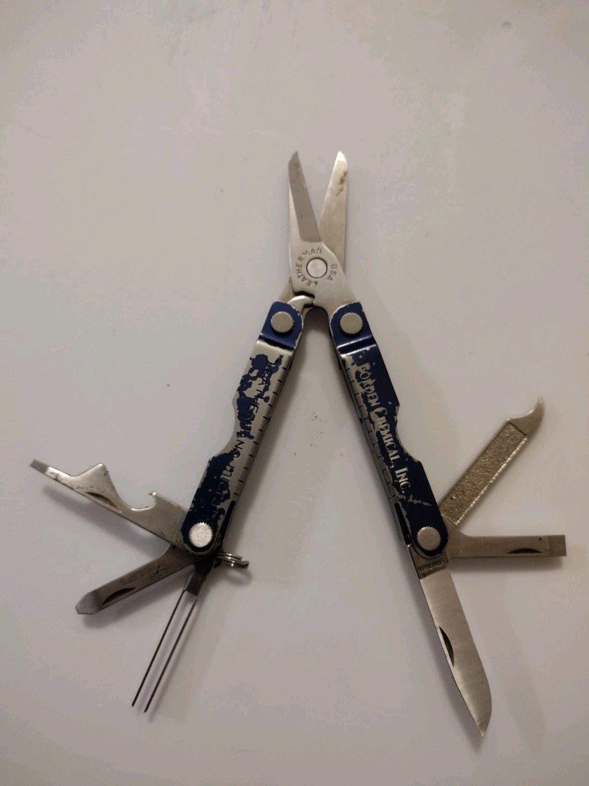 Leatherman Micra 10 in 1 Multitool Stainless Steel Hiking Camping Fishing Blue