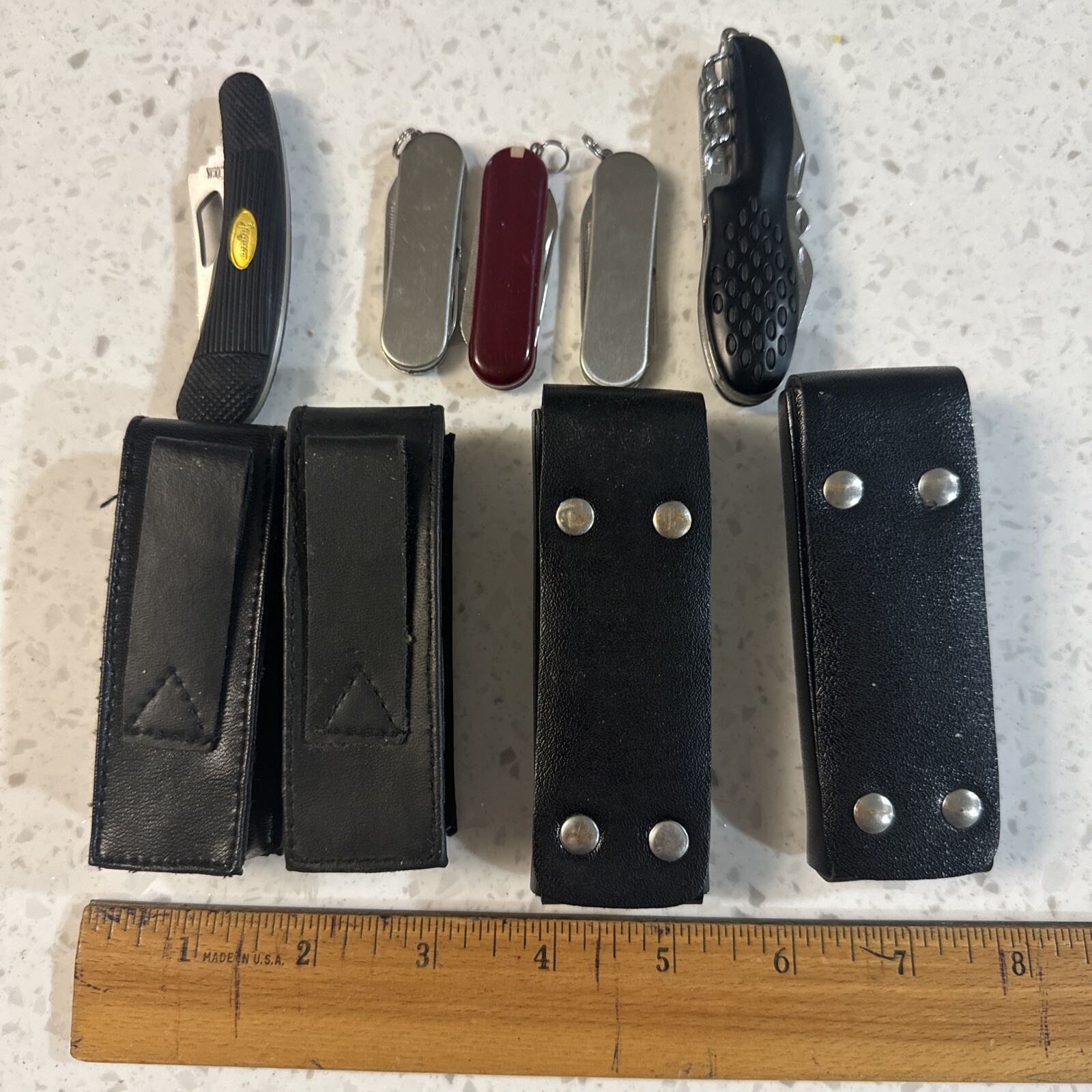 Yorkcraft Utilities Tool With Leather Case Plus More Lot (9) Great Vintage Items