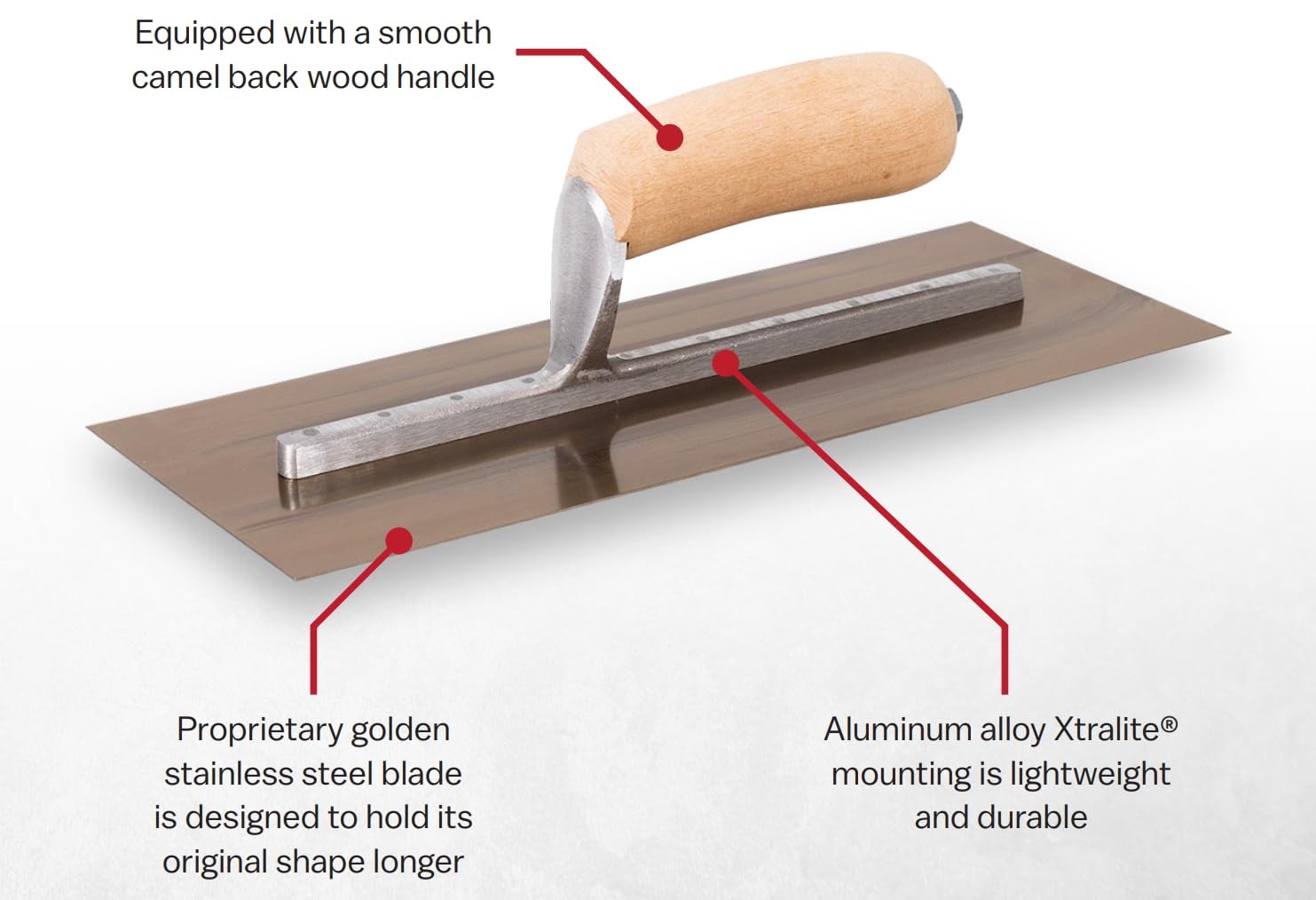 Curry Style Trowel, 12×5 Inches, Ideal for Plastering and EIFS, Made in the U…