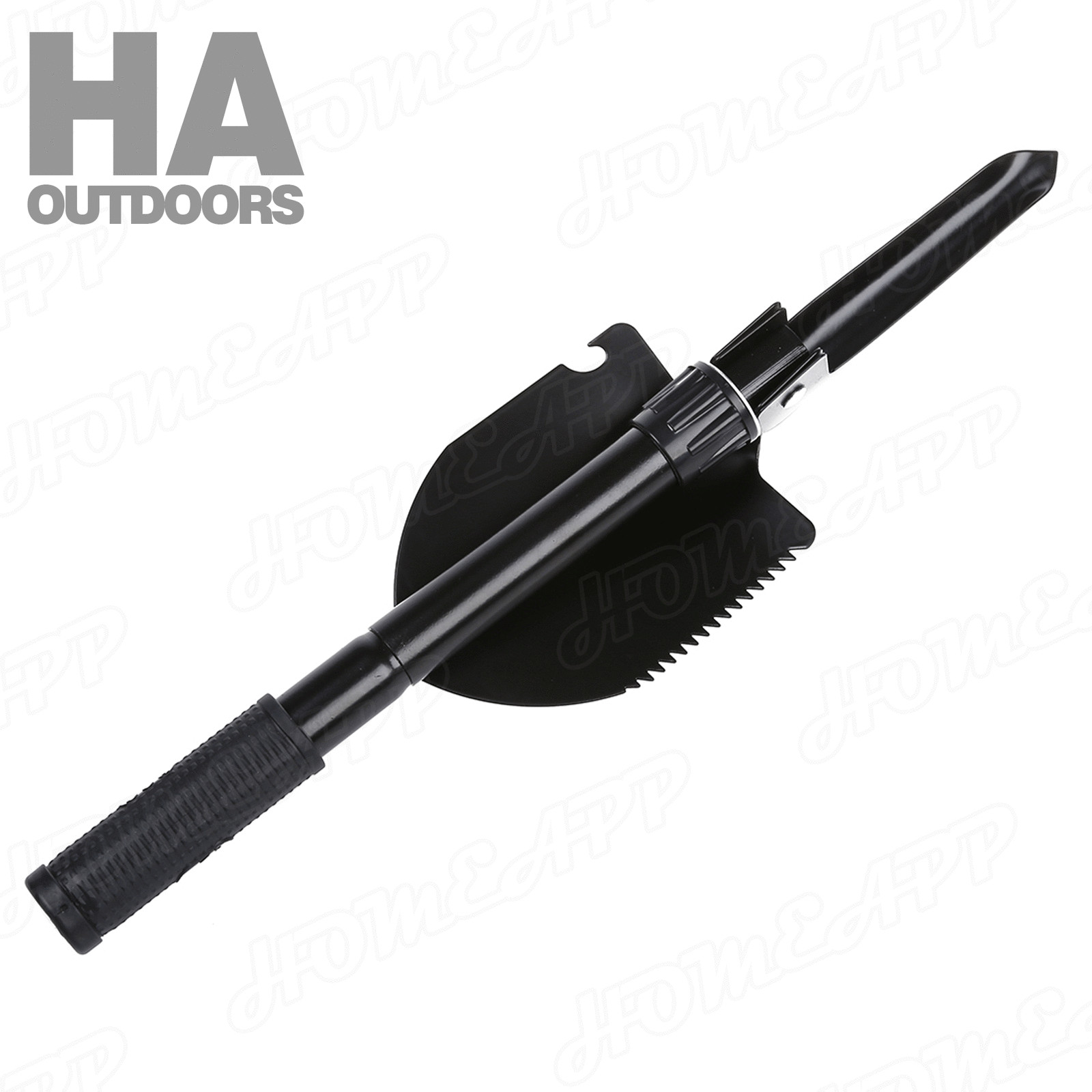 Survival Folding Shovel Outdoor Garden Camping Hiking Spade Foldable/Black