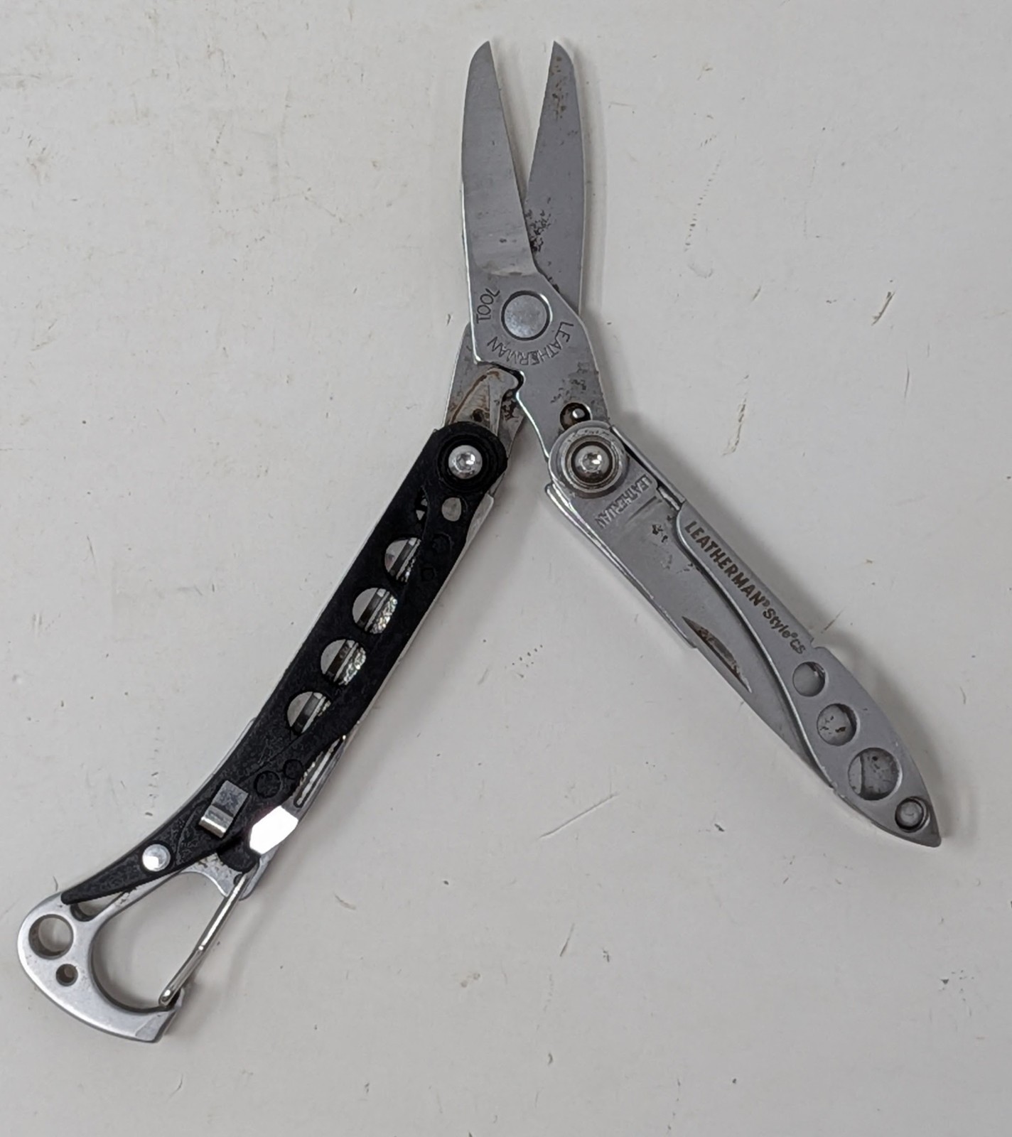 LEATHERMAN STYLE CS Black Multi-Tool Knife File Carabiner – FOR PARTS OR REPAIR