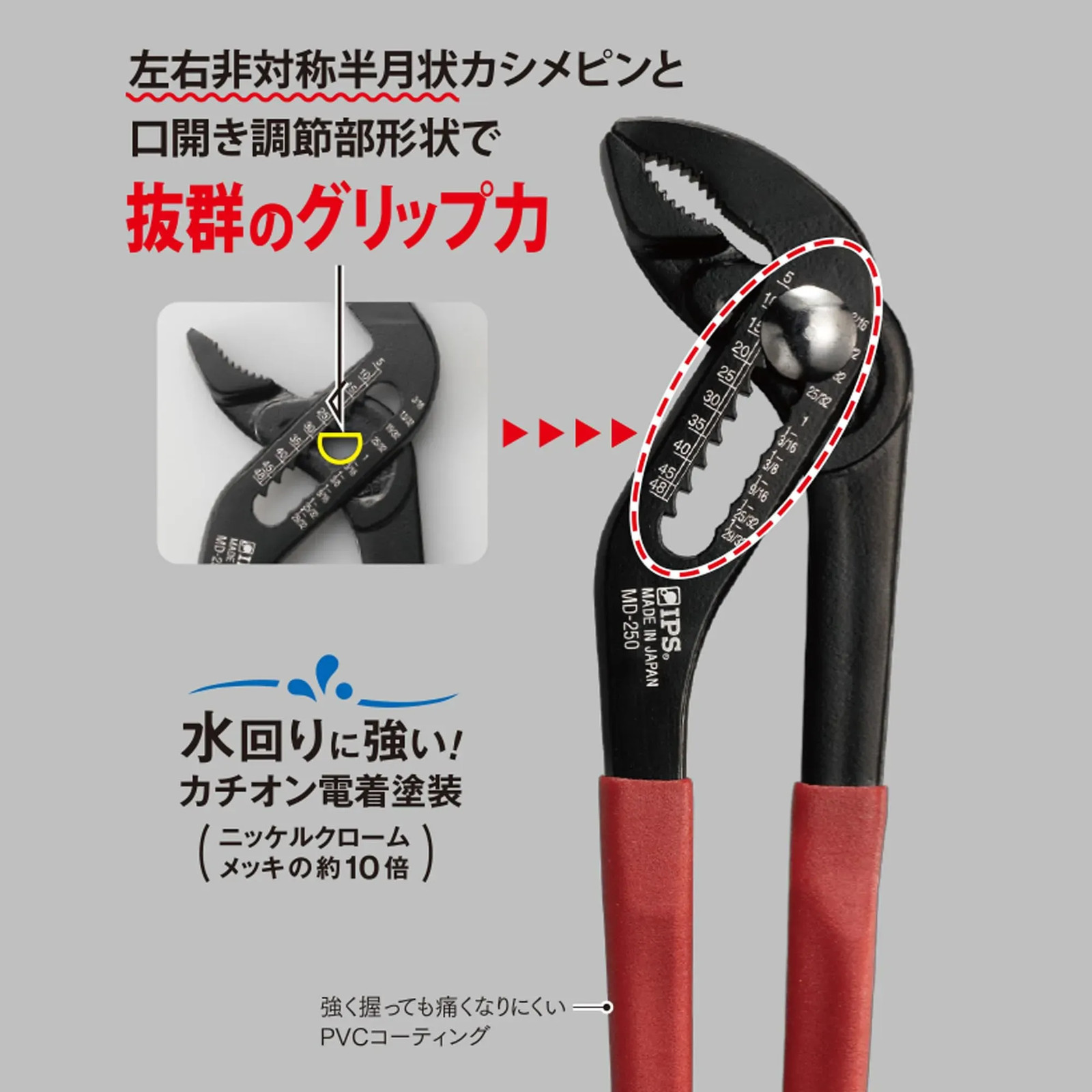 NEW IPS PLIERS Multitool MD-250G Made in Japan with Screwdriver