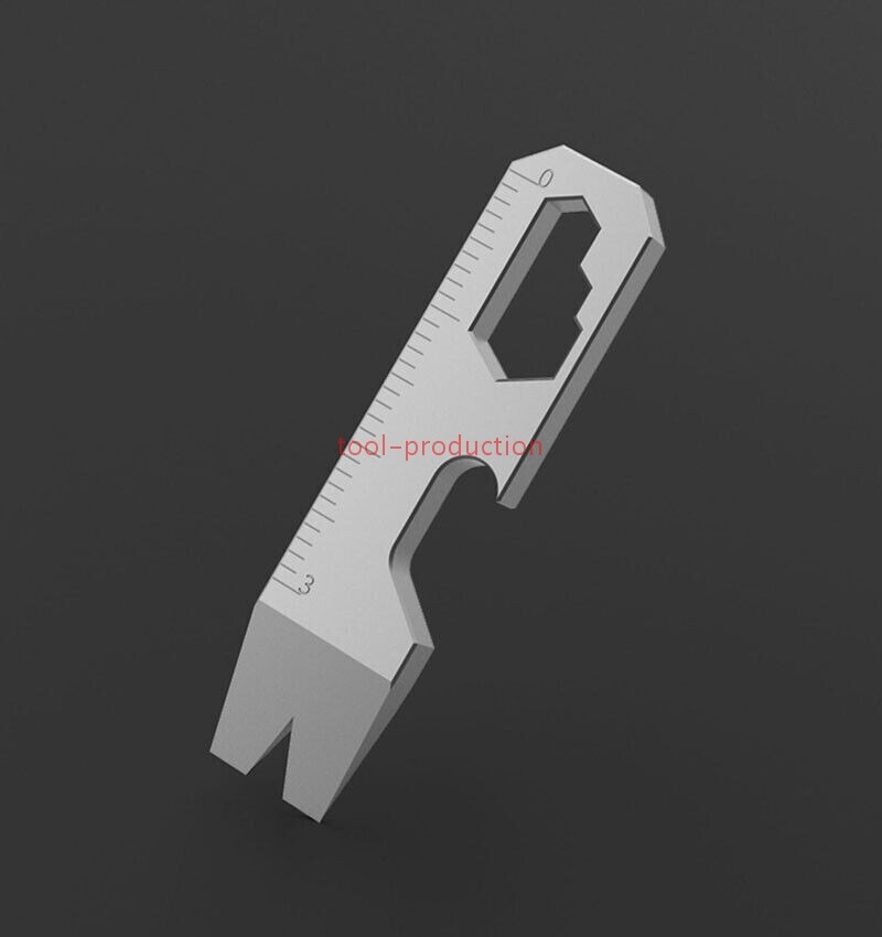 EDC Mini Titanium Alloy Pry Bar Crowbar Bottle Opener Keychain Multi Tool A+++++