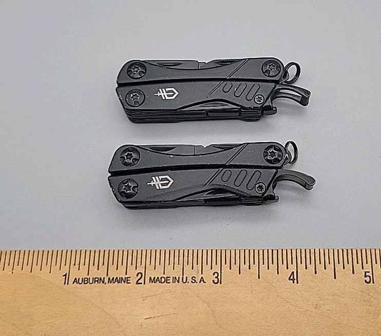 Gerber Dime Small Multi Tool – LOT OF 2 – Knife – Pliers – Scissors – BLACK