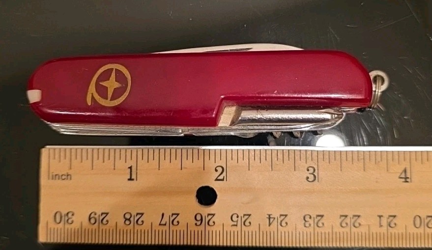 Vintage BPA EI Multi Tool Pocket Knife – 13-in-1 Folding Utility Knife – Red…