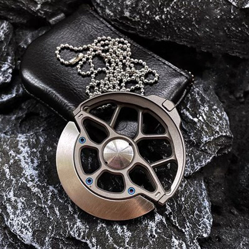 Titanium Knife Umbrella Rope DIY Decorative Accessories Key Ring Pendant Tools
