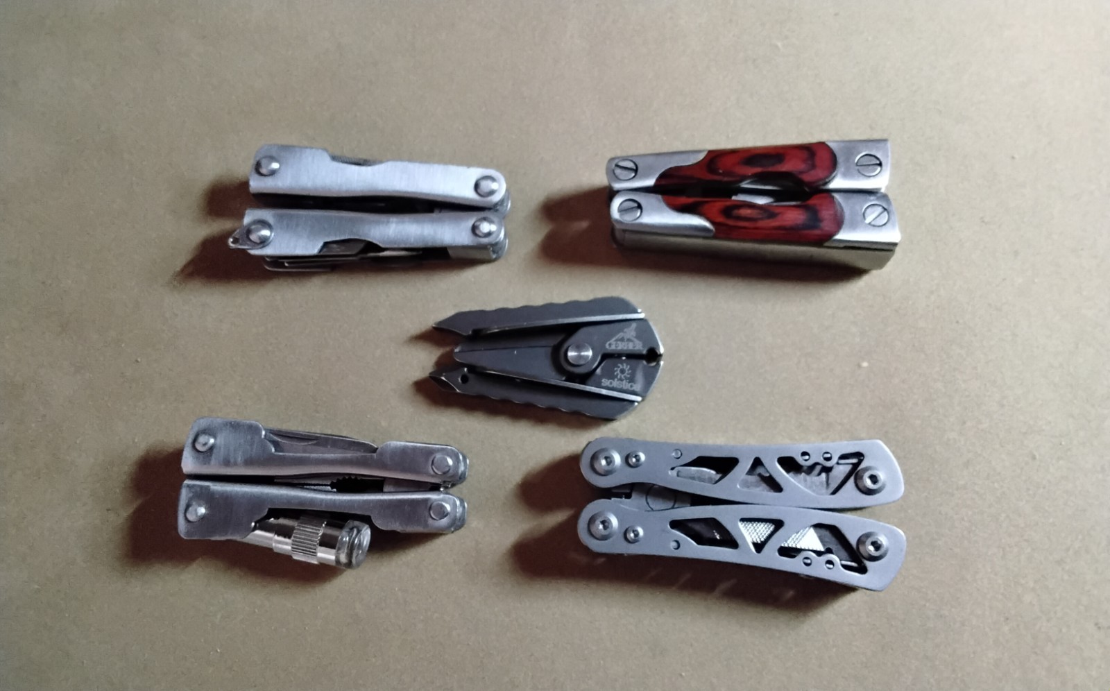 Gerber Solstice Folding Multi-Tool And 4 Other Multi Tools Lot