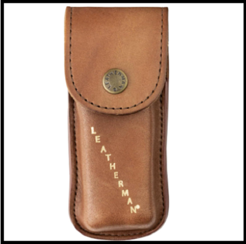 LEATHERMAN, Heritage Leather Snap Sheath for Multi-Tools, Brown, Extra Small