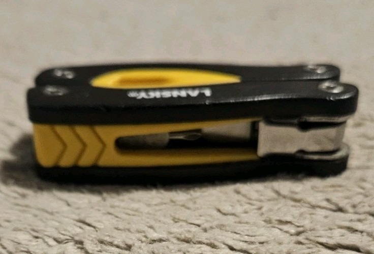 Lasky Multi Tool 9 Tools 2.75 Inches Long Yellow