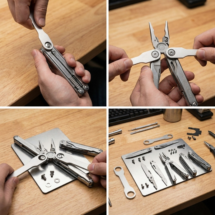 Pair Steel Wrench Multitool Spanner For Leatherman Disassembly Multi Tool 1.0