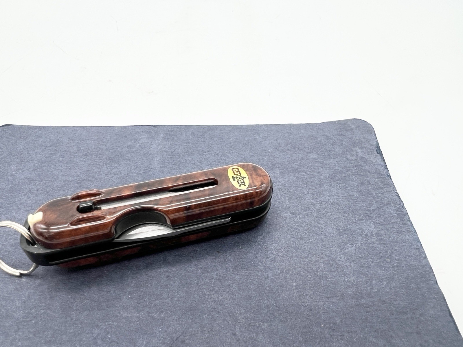 Vintage Gerber Fiskars Keychain Multi Tool Knife Tweezers Scissors USA