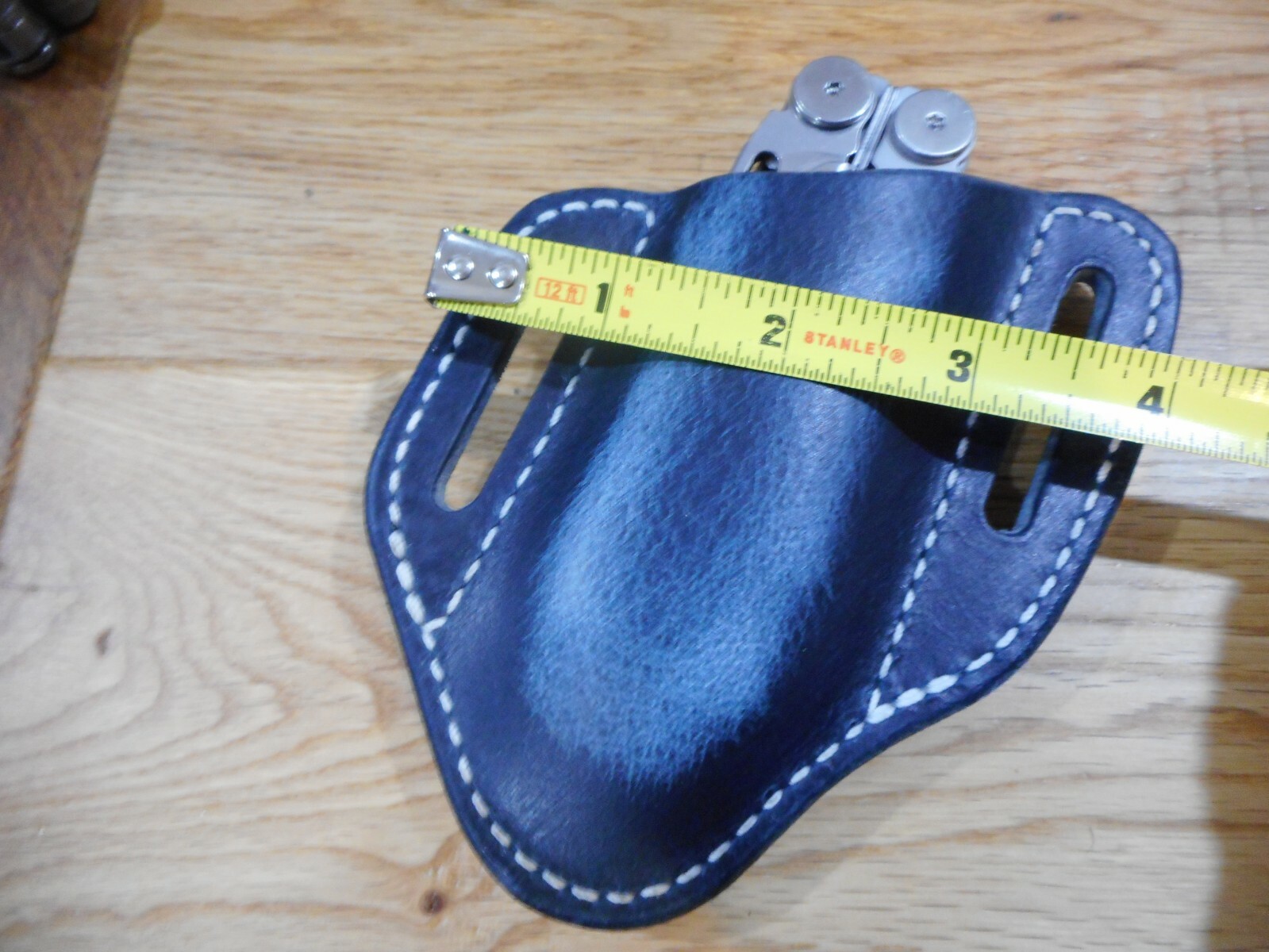 Leatherman Wave oil tanned Gray Buffalo leather quick draw sheath. Sheath only.