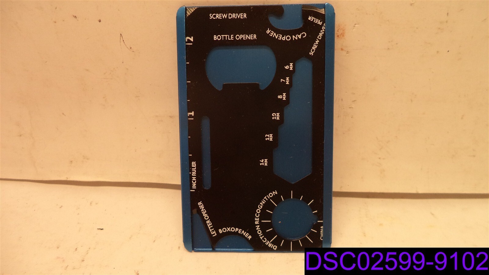 Qty = 34: All in One Multi Pocket Knife Tool Blue Wallet Size