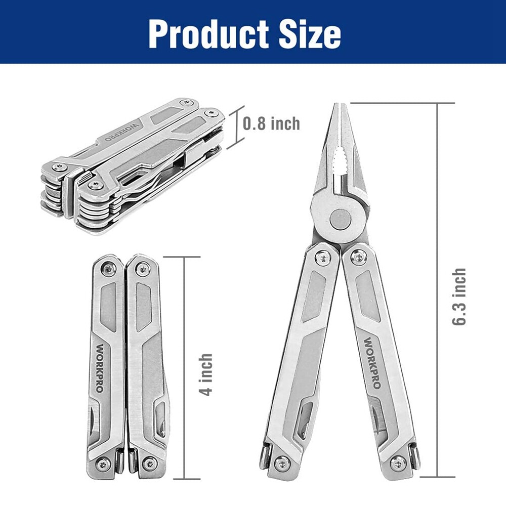 15 In 1/21-in-1 Multitool Stainless Steel Multi Tool Pocket Knife Plier Tool NEW
