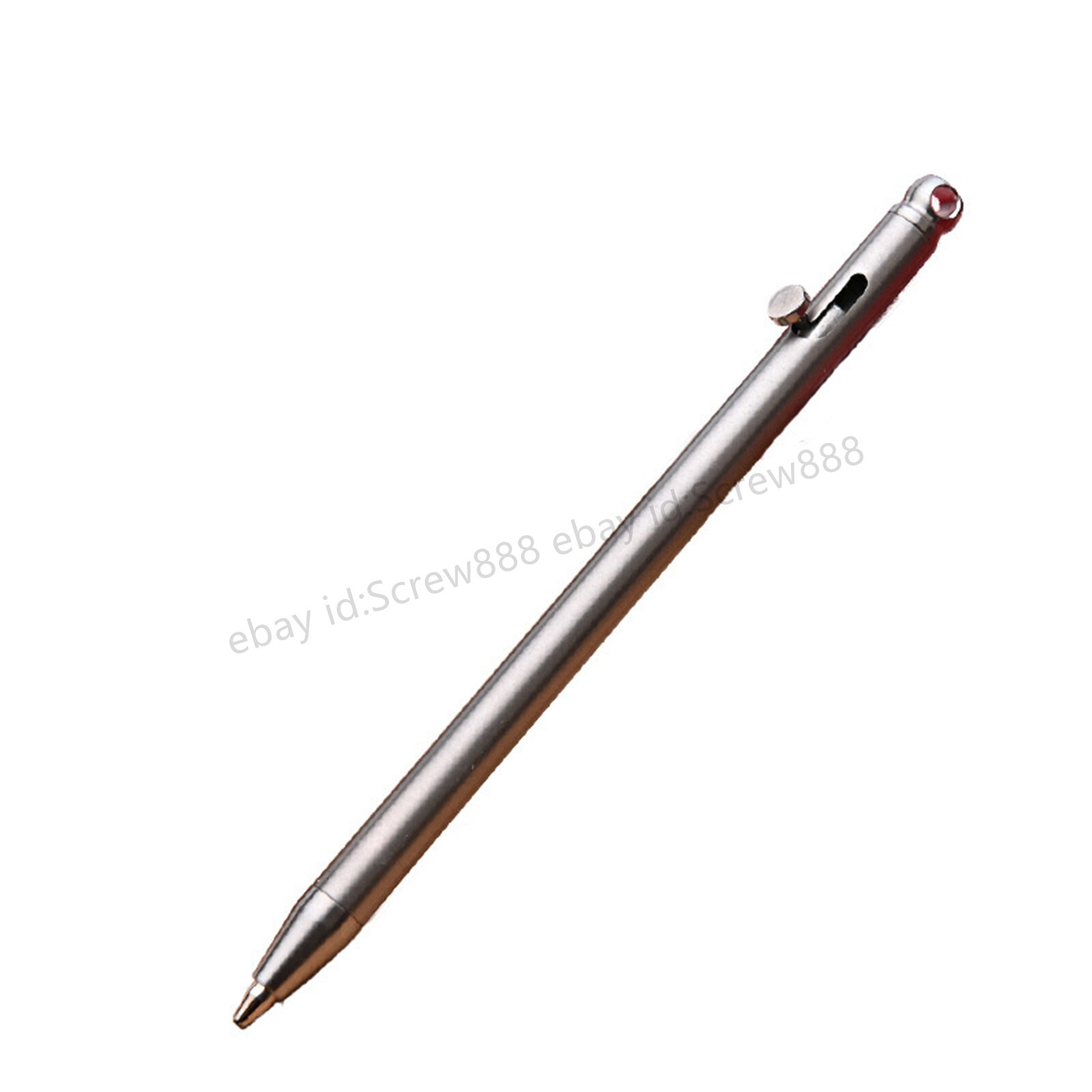 Titanium Mini Pen Key Chain Pendant Ball Pens Ballpoint Pen Outdoor Pocket EDC